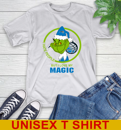 Orlando Magic NBA Christmas Grinch I Hate People But I Love My Favorite Basketball Team T-Shirt 12