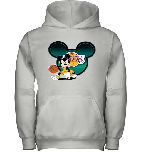 NBA Los Angeles Lakers The Heart Mickey Mouse Disney Basketball T