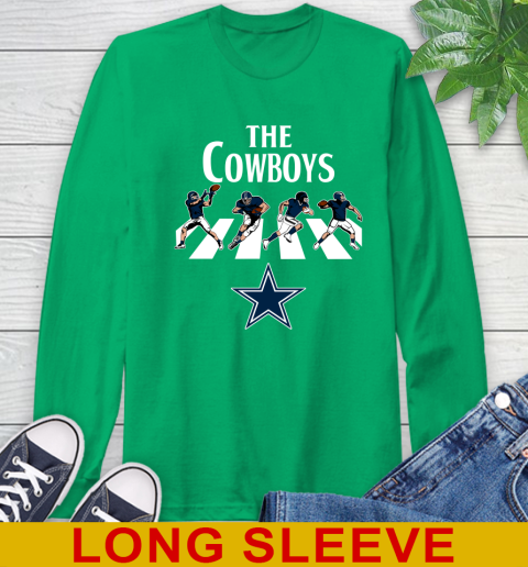 NFL Football Dallas Cowboys The Beatles Rock Band Shirt Long Sleeve T-Shirt 8