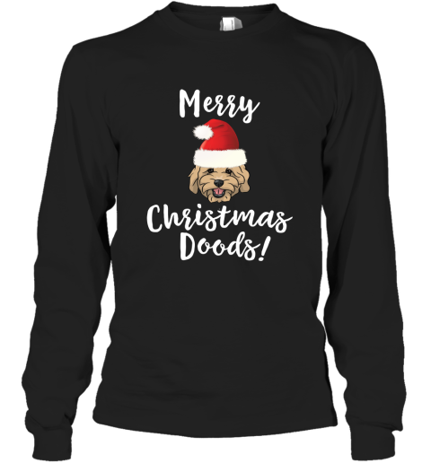 Merry Christmas Goldendoodle Funny Dog Sweatshirt Long Sleeve