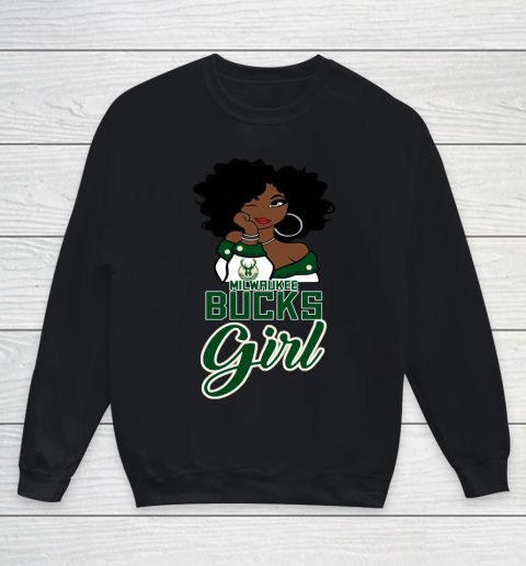 Milwaukee Bucks Girl NBA Youth Sweatshirt