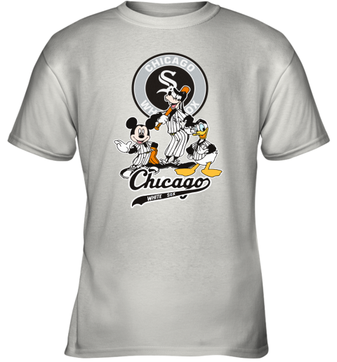 MLB Chicago White Sox Mickey Mouse Donald Duck Goofy Baseball Youth T-Shirt