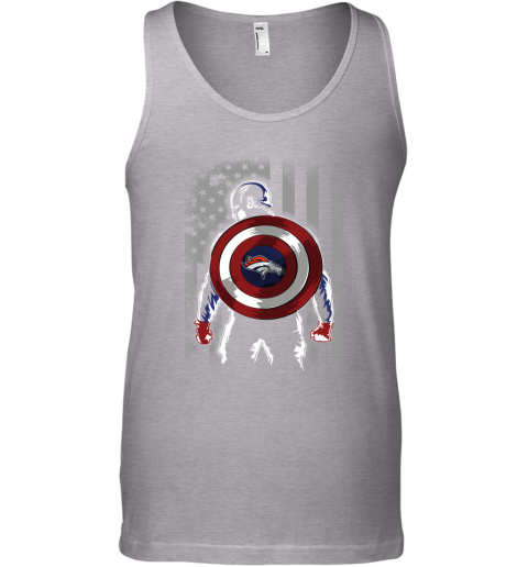 NFL Denver Broncos Captain America Marvel Flag Football Sports uI0Aoq4FNx0 unisex tank 17 95 151514 front sport grey