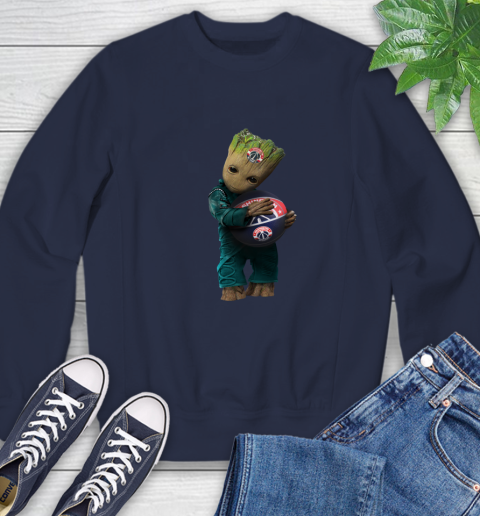 NBA Groot Guardians Of The Galaxy Basketball Sports Washington Wizards Sweatshirt 3