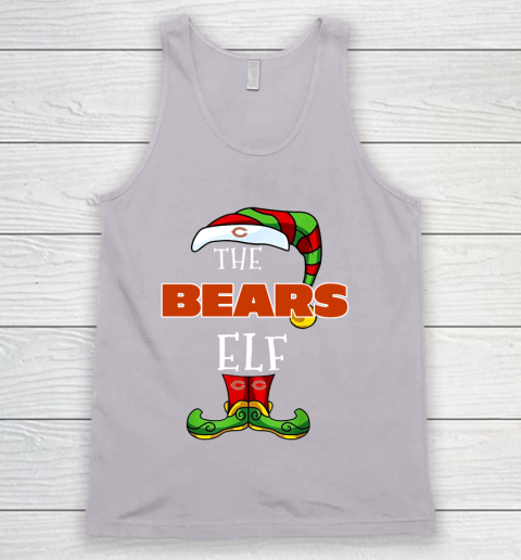 Chicago Bears Christmas ELF Funny NFL Tank Top 3