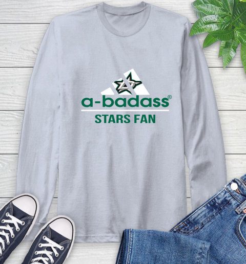 NHL A Badass Dallas Stars Jackets Fan Adidas Hockey Sports Long Sleeve T-Shirt 6