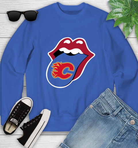 Calgary Flames NHL Hockey Lips I Root For My Team Adoring Fan 122
