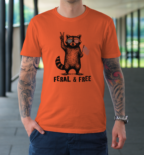 Feral And Free Raccoon T-Shirt 2