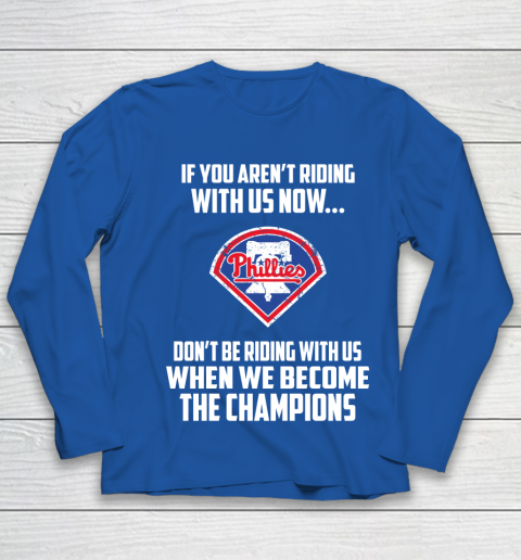 MLB Philadelphia Phillies Baseball We Become The Champions Youth Long Sleeve 7