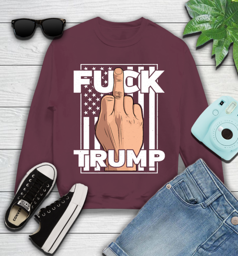Fuck Trump Middle Finger Anti Republican T Shirt 108
