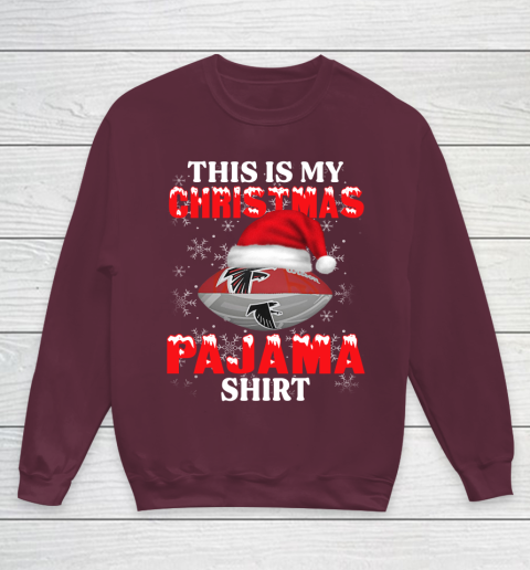 Atlanta Falcons This Is My Christmas Pajama Shirt NFL Youth Sweatshirt 4