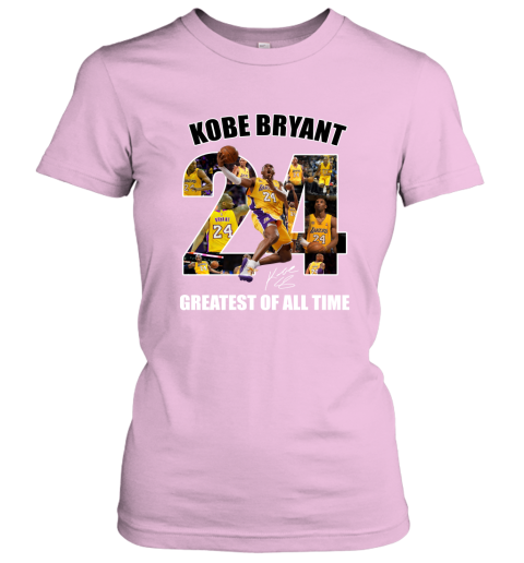 Kobe Bryant Greatest Of All Time Number 24 Signature Women's T-Shirt