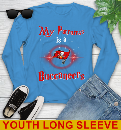 NFL Football Harry Potter My Patronus Is A Tampa Bay Buccaneers Youth Long Sleeve 8