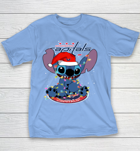 Washington Capitals NHL Hockey noel stitch Christmas Youth T-Shirt 7