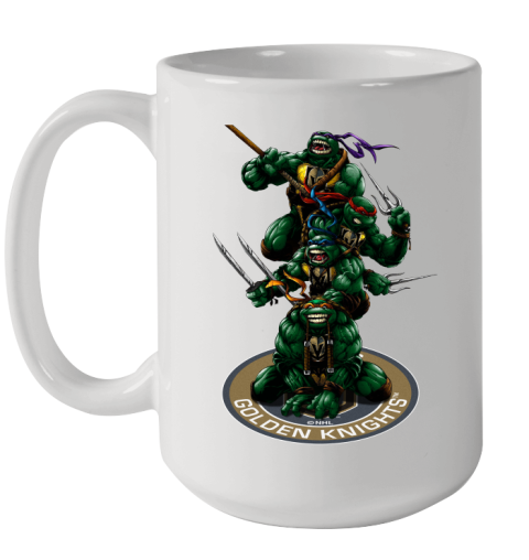 NHL Hockey Vegas Golden Knights Teenage Mutant Ninja Turtles Shirt Ceramic Mug 15oz