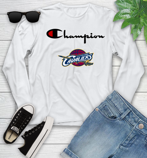 NBA Basketball Cleveland Cavaliers Champion Shirt Youth Long Sleeve