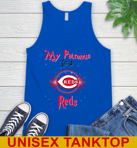 MLB Baseball Harry Potter My Patronus Is A Cincinnati Reds Tank Top 4