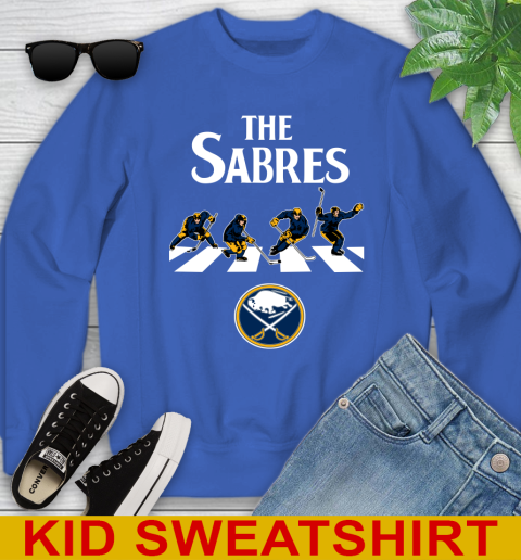 NHL Hockey Buffalo Sabres The Beatles Rock Band Shirt Youth Sweatshirt 6