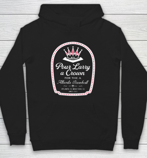 Atlanta Braves Pour Larry A Crown Hoodie
