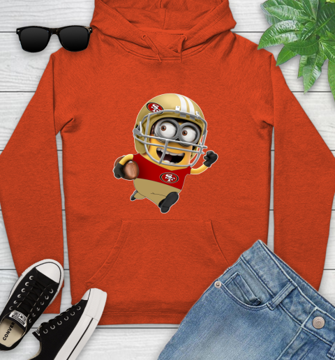 NFL San Francisco 49ers Minions Disney Football Sports Youth Hoodie 5