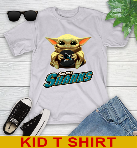 NHL Hockey San Jose Sharks Star Wars Baby Yoda Shirt 105