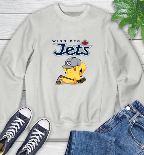 NHL Pikachu Hockey Sports Winnipeg Jets Sweatshirt 5