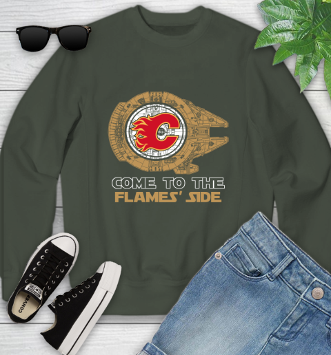 NHL Come To The Calgary Flames Wars Hockey Sports Youth Sweatshirt 9