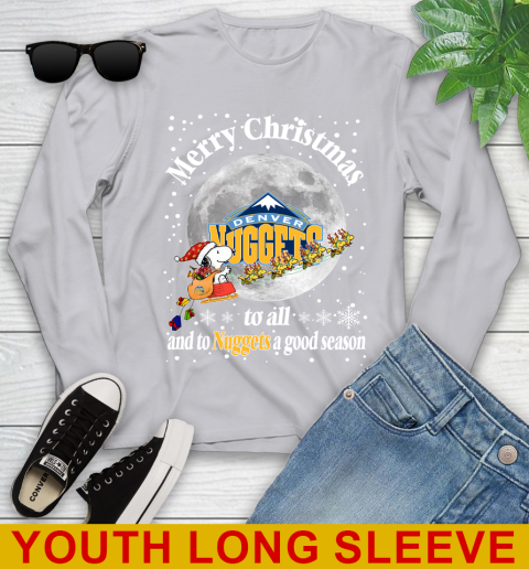 Denver Nuggets Merry Christmas To All And To Nuggets A Good Season NBA Basketball Sports Youth Long Sleeve 5