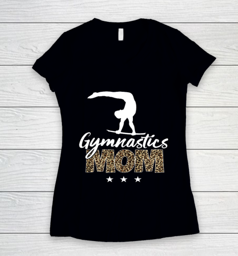 Mother s day Gymnastics Mom for mom mother s day funny Women's V-Neck T-Shirt