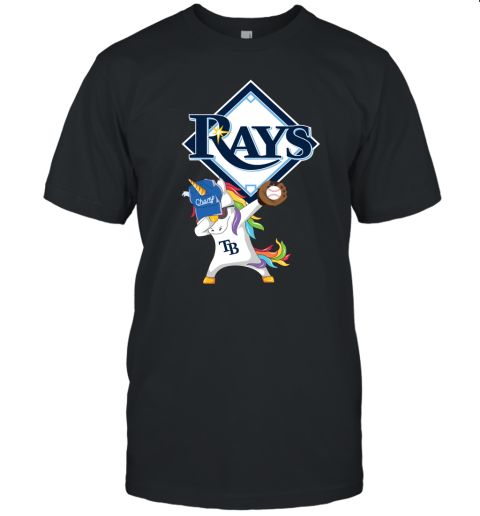 Hip Hop Dabbing Unicorn Flippin Love Tampa Bay Rays Unisex Jersey Tee