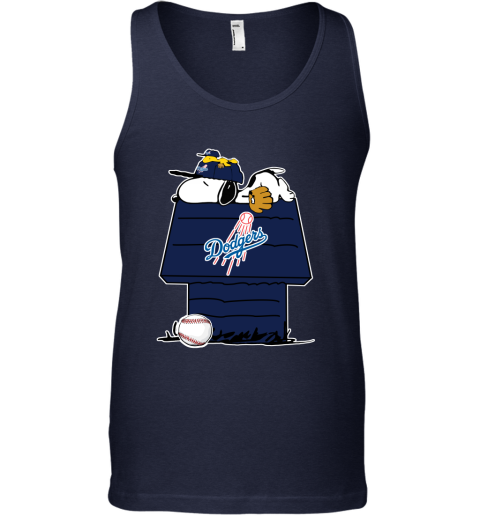 Dodgers Snoopy Baseball Jersey - Navy