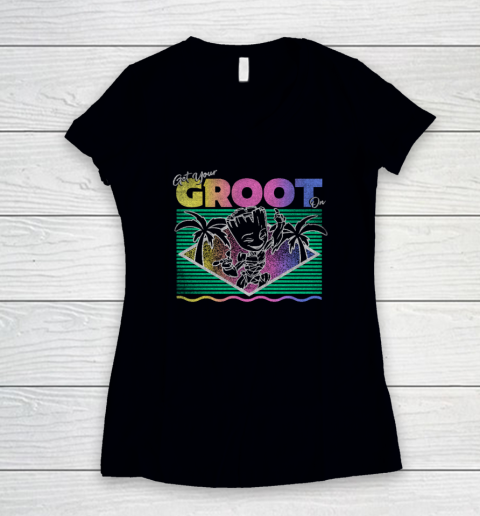 Get Your Groot On Women's V-Neck T-Shirt