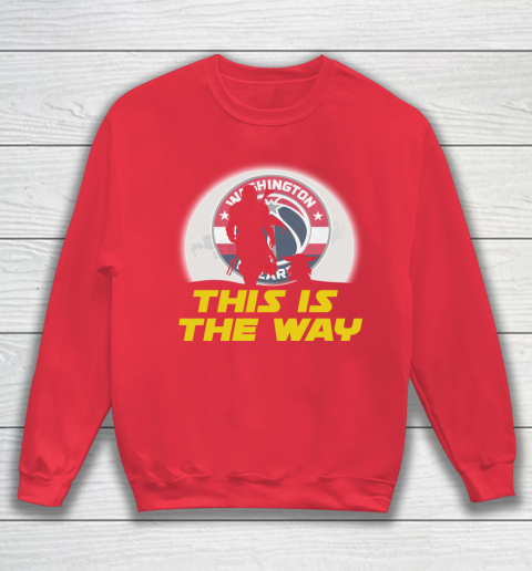 Washington Wizards NBA Basketball Star Wars Yoda And Mandalorian This Is The Way Sweatshirt 7