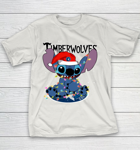 Minnesota Timberwolves NBA noel stitch Basketball Christmas Youth T-Shirt 8