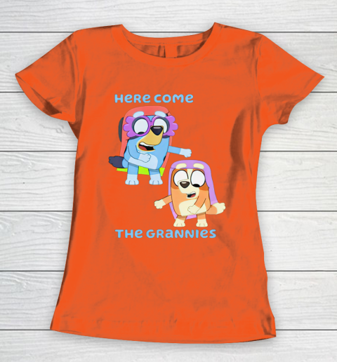 Blueys Shirt Here Come The Grannies Women's T-Shirt 3