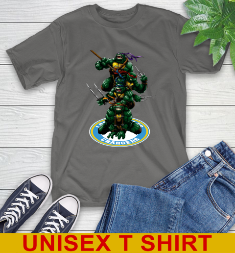 NFL Football Los Angeles Chargers Teenage Mutant Ninja Turtles Shirt T-Shirt 8