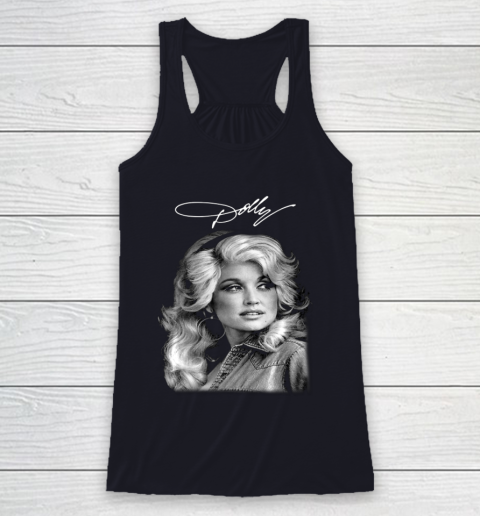 Dolly Parton Classic Vintage Signature Racerback Tank 7