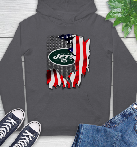 New York Jets NFL Football American Flag Hoodie 7
