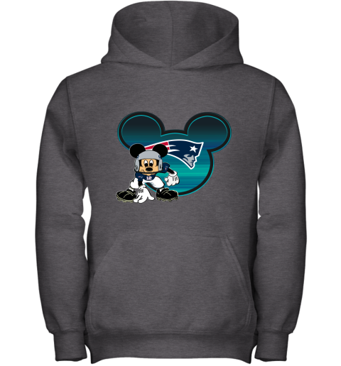 NFL New England Patriots Mickey Mouse Disney Football T Shirt yWUAQK6V0x7 youth hoodie 43 95 151514 front dark heather