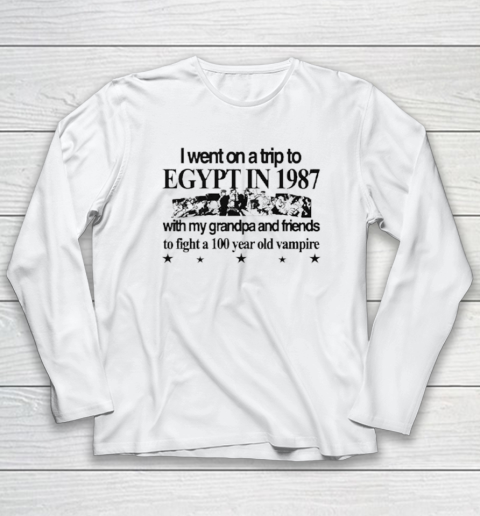 Jojo's Bizarre Adventure I Went To Egypt To Fight A Vampire Long Sleeve T-Shirt