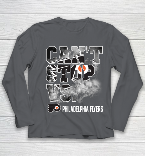 NHL Philadelphia Flyers Hockey Can't Stop Vs Youth Long Sleeve 6