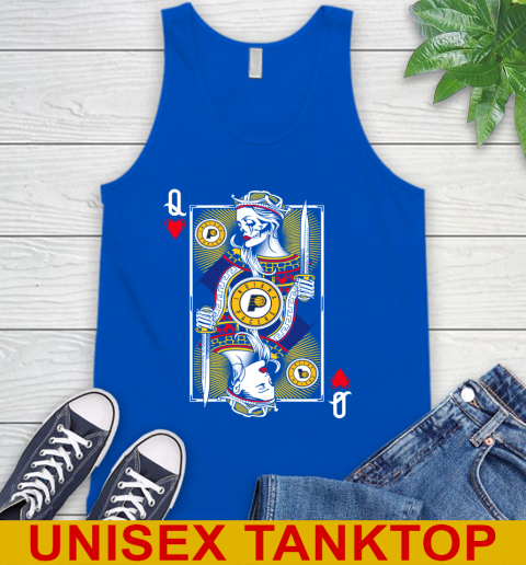 NBA Basketball Indiana Pacers The Queen Of Hearts Card Shirt Tank Top 4