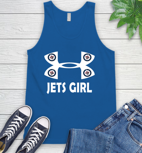 NHL Winnipeg Jets Girl Under Armour Hockey Sports Tank Top 4