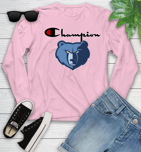 NBA Basketball Memphis Grizzlies Champion Shirt Youth Long Sleeve 9 NBA Basketball Memphis Grizzlies Champion Shirt Youth Long Sleeve - Image 9
