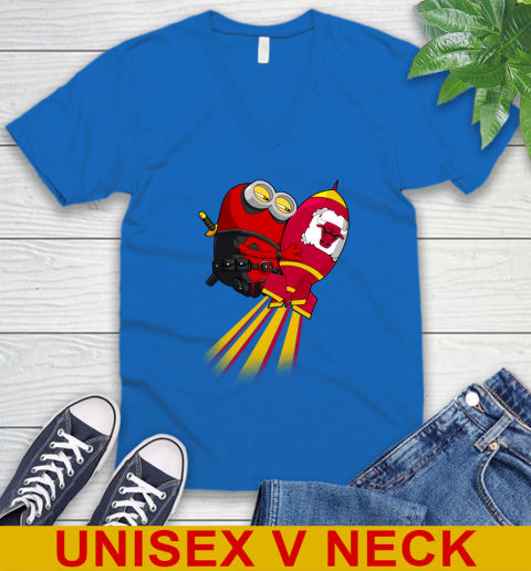 NBA Basketball Chicago Bulls Deadpool Minion Marvel Shirt V-Neck T-Shirt 5