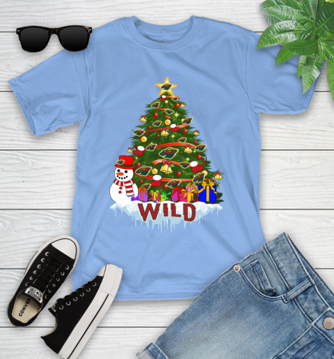 Minnesota Wild Merry Christmas NHL Hockey Sports Youth T-Shirt 11
