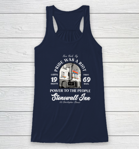 Stonewall Inn LGBTQ History Pride Was A Riot Gay Pride Month Racerback Tank 5
