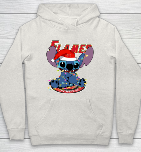 Calgary Flames NHL Hockey noel stitch Christmas Hoodie 8