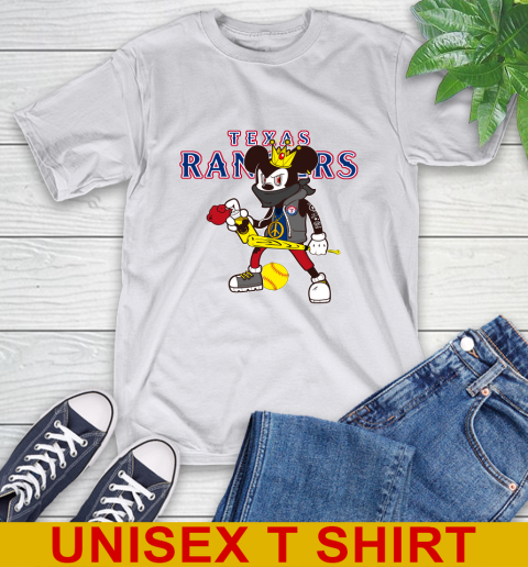 Texas Rangers MLB Baseball Mickey Peace Sign Sports T-Shirt 12