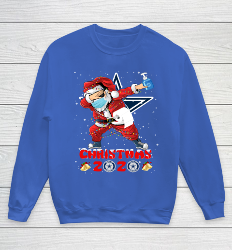 Dallas Cowboys Funny Santa Claus Dabbing Christmas 2020 NFL Youth Sweatshirt 7 Dallas Cowboys Funny Santa Claus Dabbing Christmas 2020 NFL Youth Sweatshirt - Image 7
